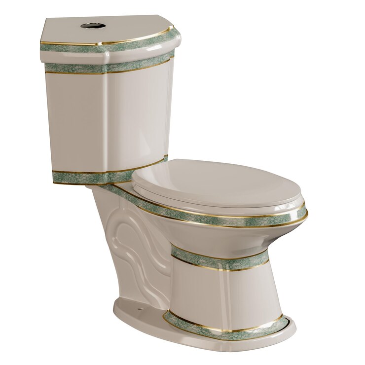 PSD um banheiro branco com um acabamento verde