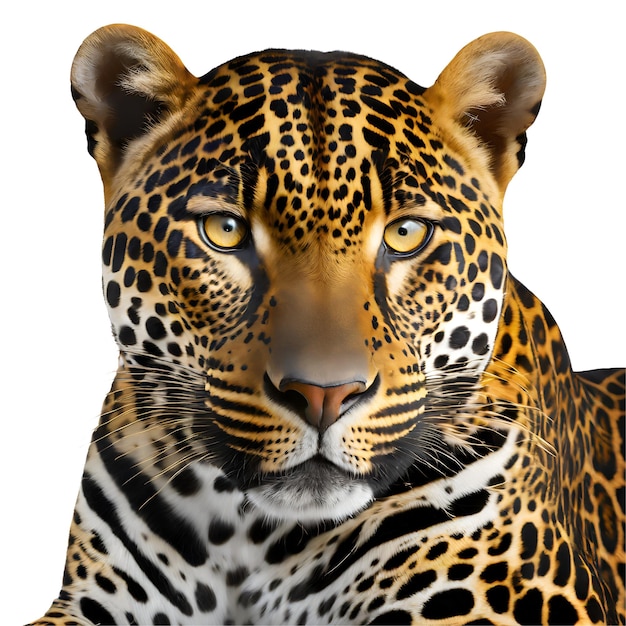 PSD um belo e realista jaguar.