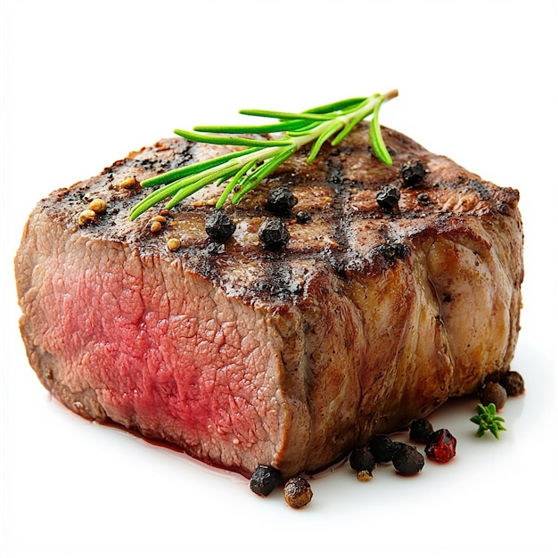 um bife com um abacaxi em cima dele