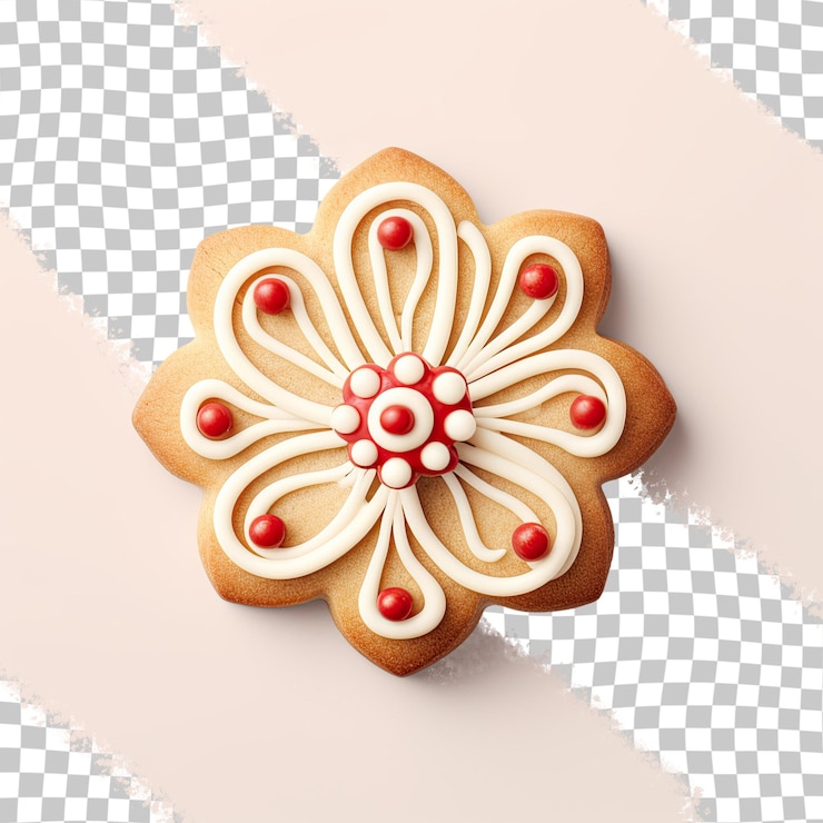 PSD um biscoito da dinamarca num fundo transparente