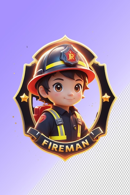 PSD um bombeiro de lego do departamento de bombeiros.