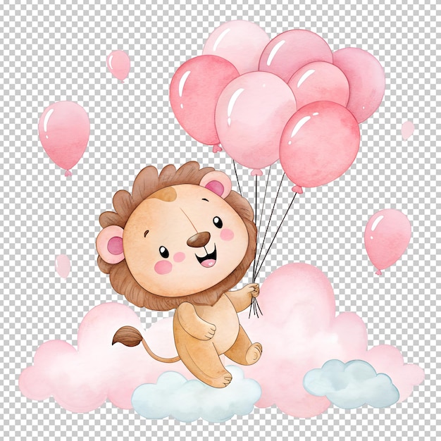 um bonito bebê urso de pelúcia clipart aquarela
