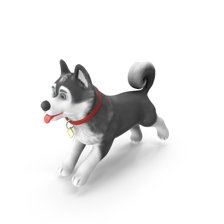 PSD um brinquedo de cachorro com uma etiqueta que diz o cachorro nele