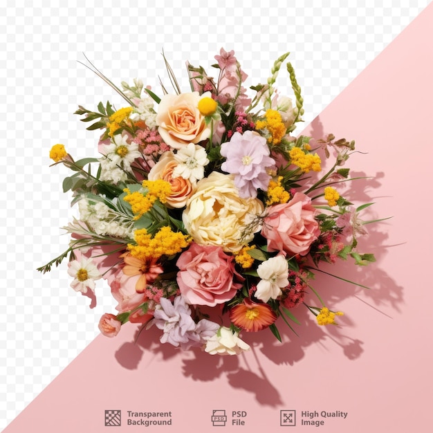 PSD um buquê de flores do site