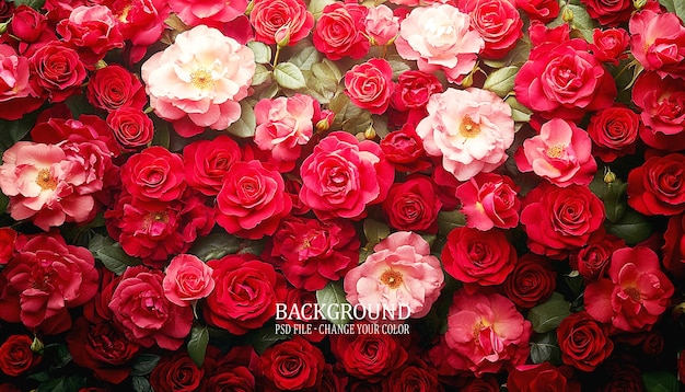 um buquê de rosas vermelhas com as palavras de volta ao futuro