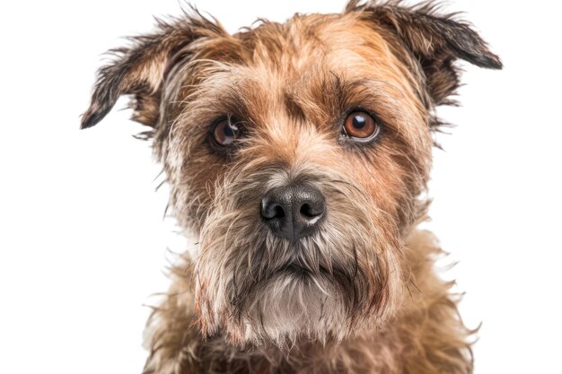 Linda e velha raça de cão pastor inglês isolada em fundo transparente