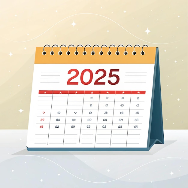 um calendário com o ano 2012