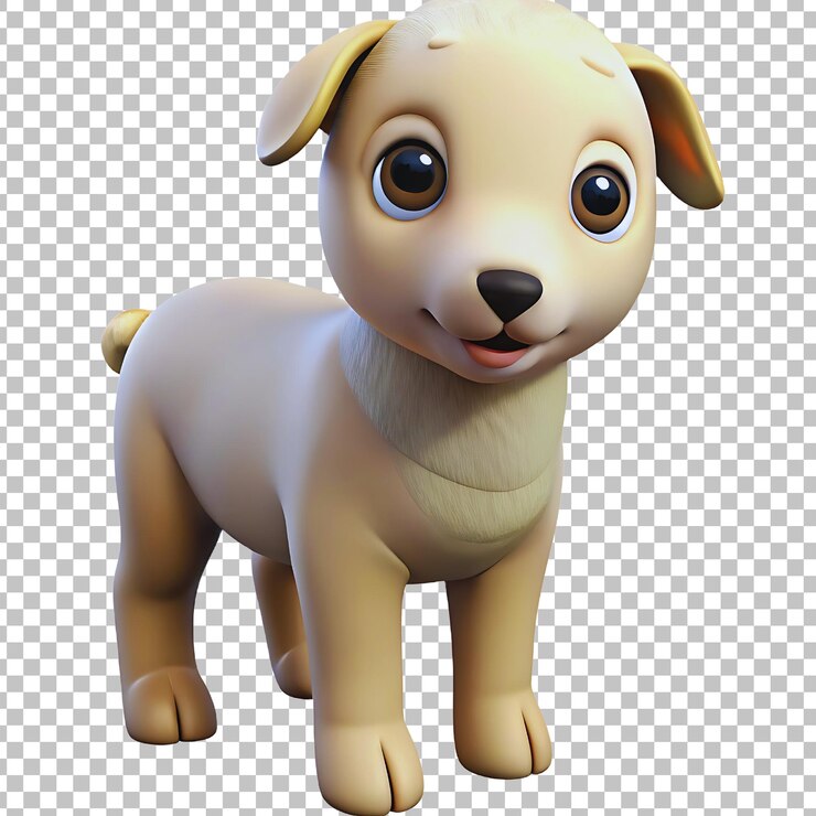 PSD um cão amarelo com uma cabeça amarela e um nariz preto