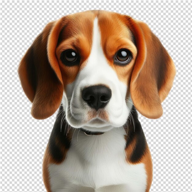 PSD um cão com uma coleira que diz beagle sobre ele