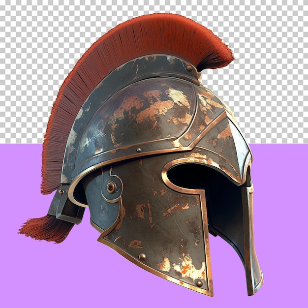 Um capacete de gladiador