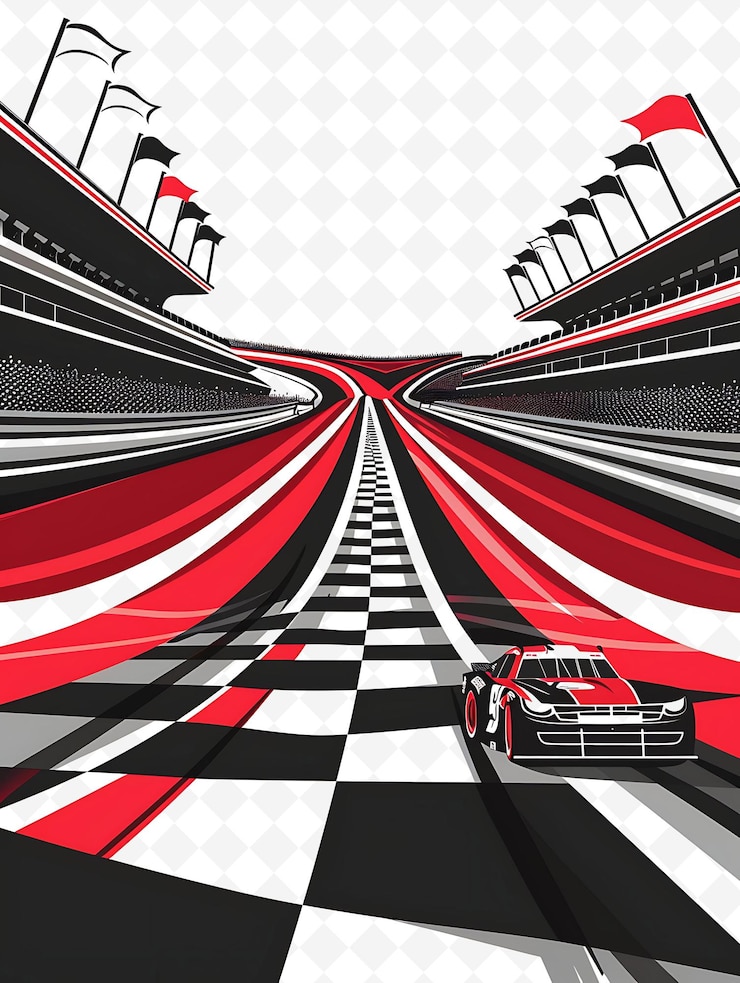 PSD um carro vermelho está dirigindo um túnel com um carro vermelho do lado