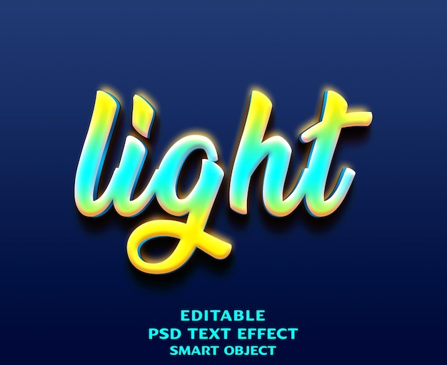 um cartaz azul para o efeito de luz