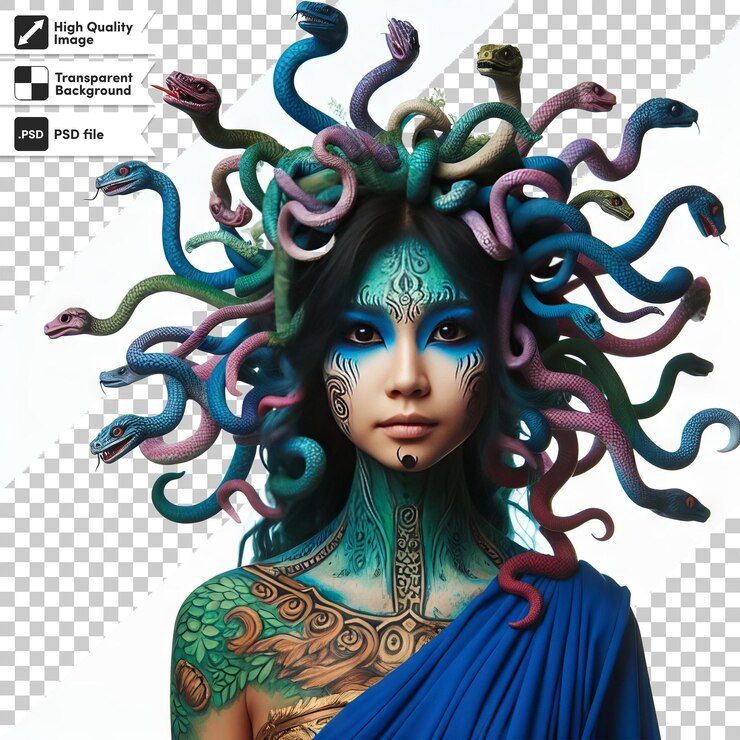 PSD um cartaz de uma mulher com um estilo de cabelo nele