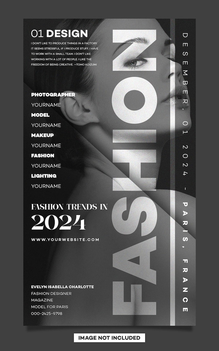PSD um cartaz para o ano de 2024