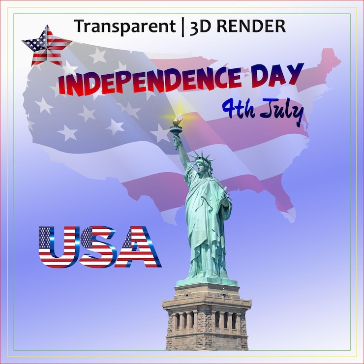 PSD um cartaz para o dia da independência com as palavras "dia da independência" citado nele