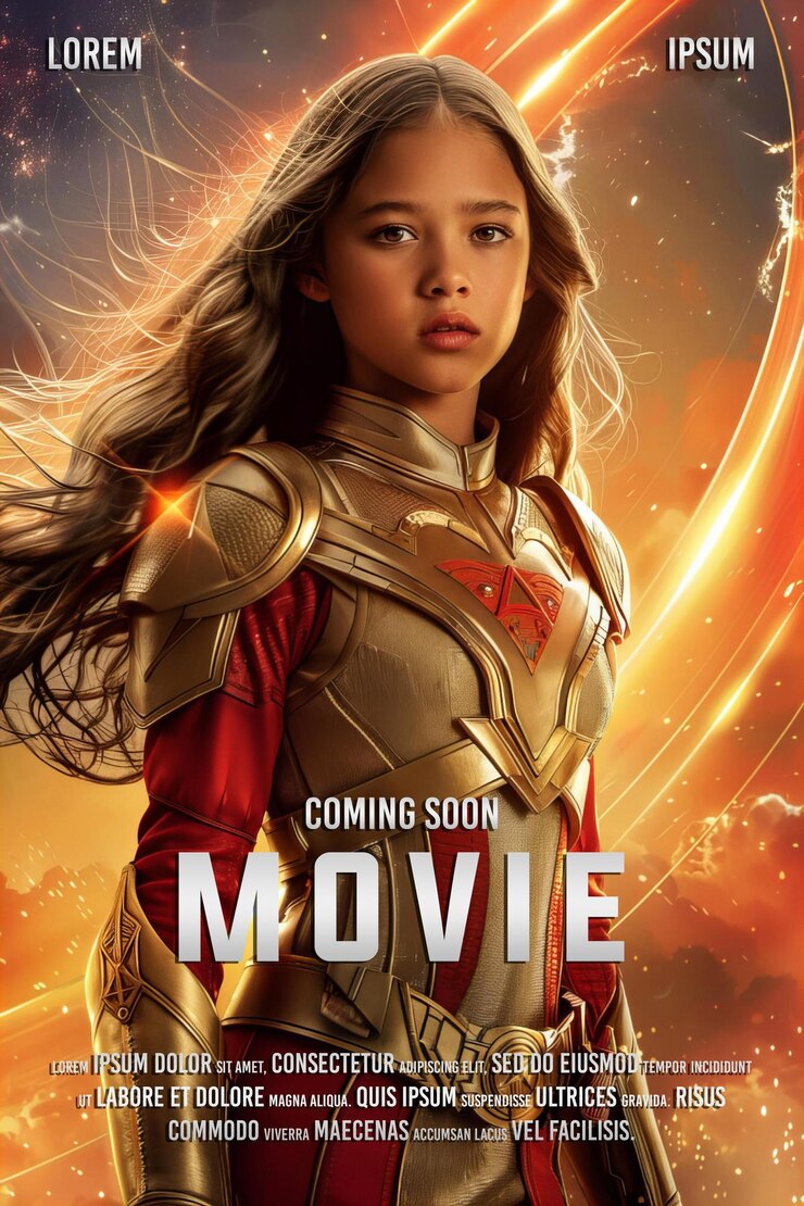 PSD um cartaz para o filme que vem em breve.
