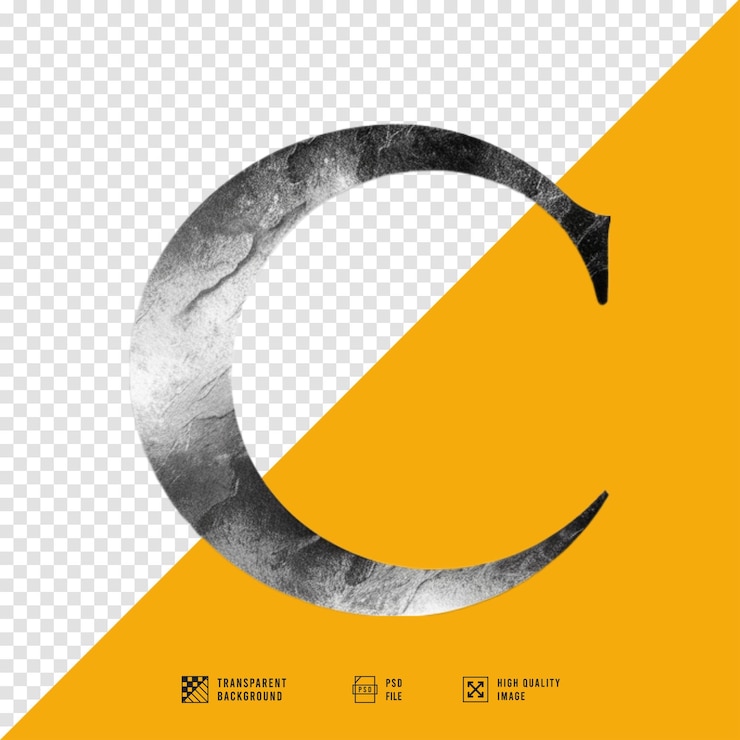 PSD um cartaz para o logotipo da letra c
