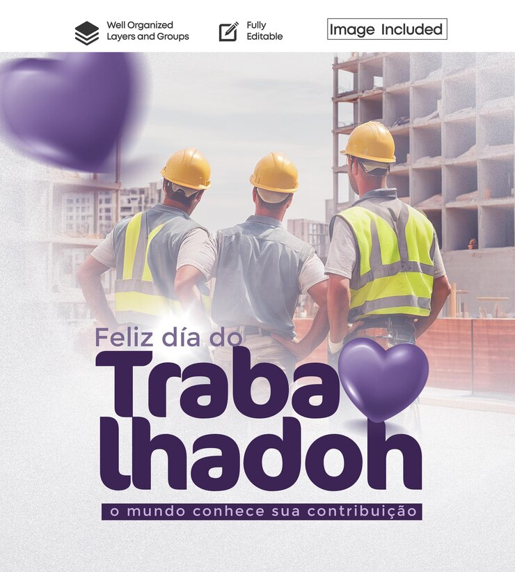 PSD um cartaz para um projeto de construção chamado pompeii