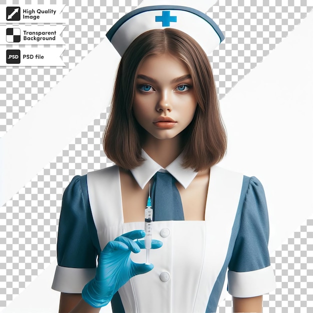 PSD um cartaz para uma enfermeira chamada serviço médico