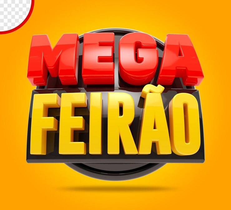 PSD um cartaz que diz mega ferrio nele