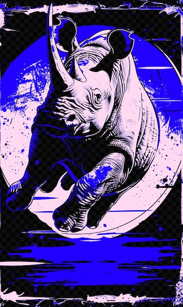 Um cartaz que diz rinoceronte