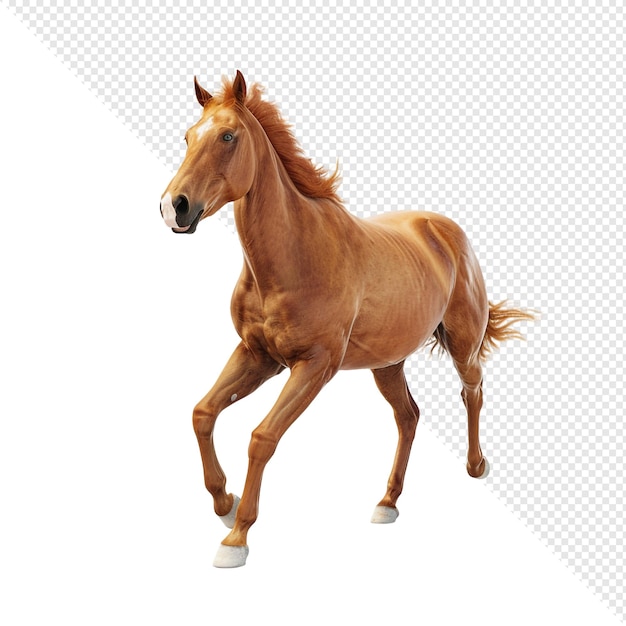 Um Cavalo Poderoso em Movimento