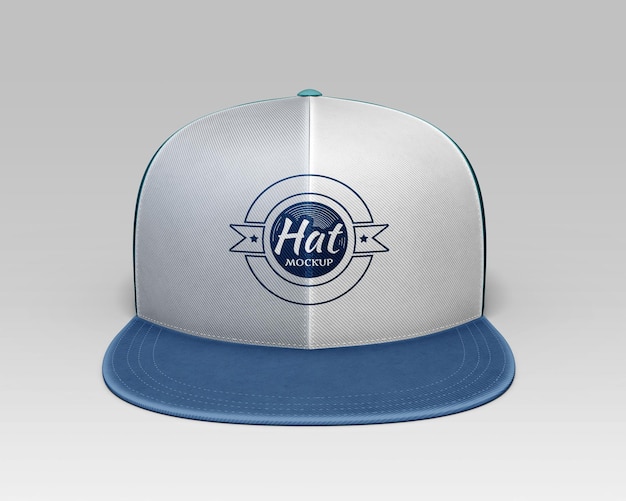 Um chapéu que diz "chapeu" com uma faixa azul.
