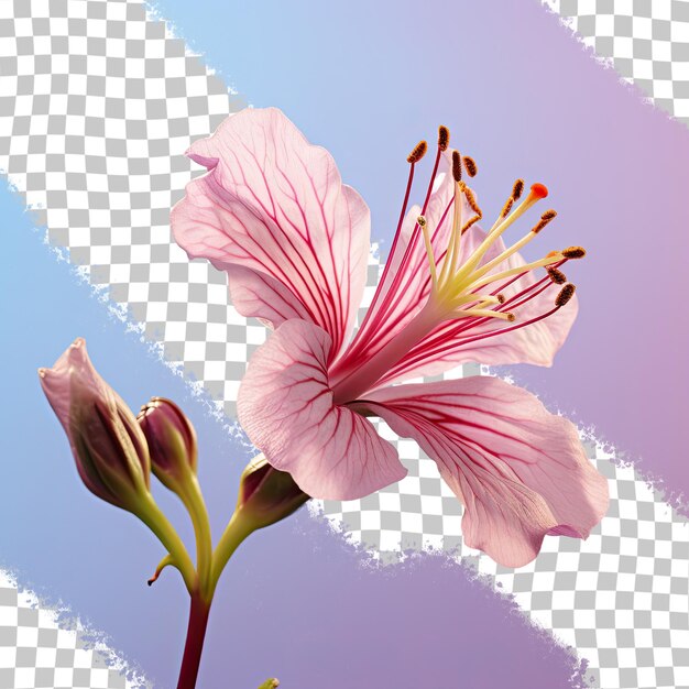 PSD um close de uma linda flor de fumaria capreolata