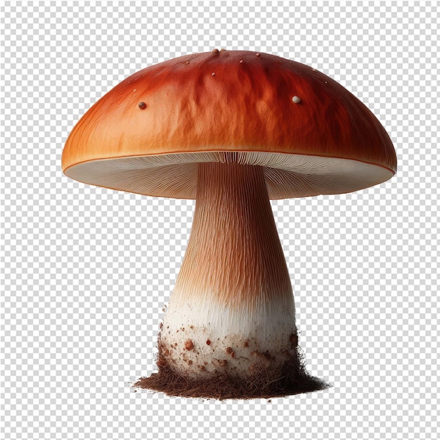 PSD um cogumelo com uma tampa vermelha