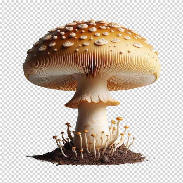 PSD um cogumelo que está em um fundo transparente