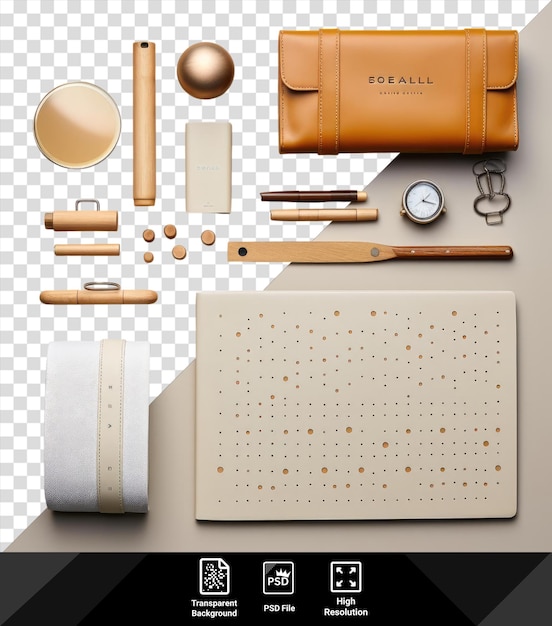 Um conjunto de itens para o dia mundial do braille e uma caixa de couro.
