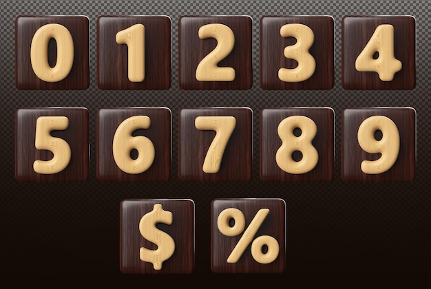 um conjunto de números com números que dizem porcentagem