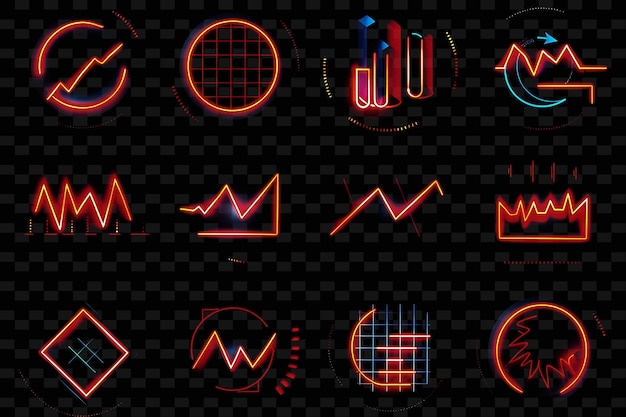 Um conjunto de sinais de néon com a palavra matemática nele