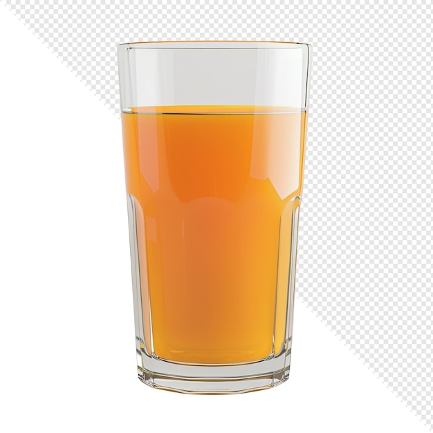 Um copo de sumo de laranja