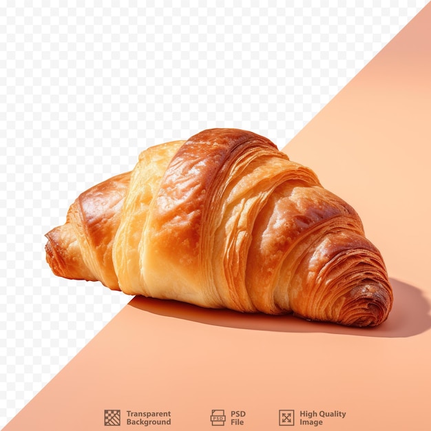 PSD um croissant com um croissant e uma grade que diz 