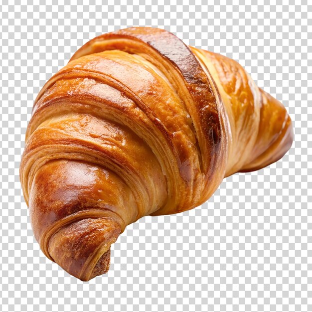 PSD um croissant em fundo transparente