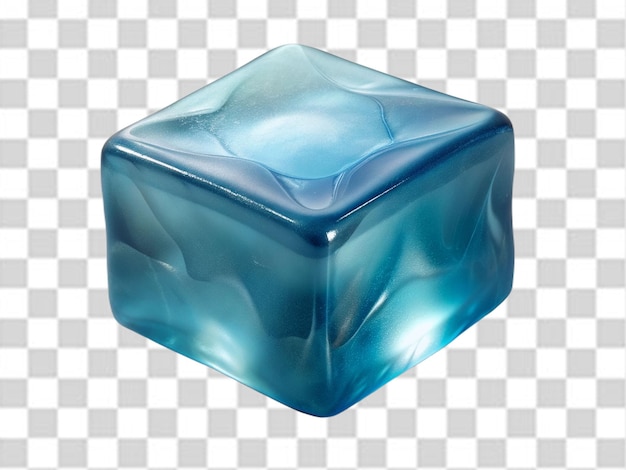 PSD um cubo de gelo 3d png