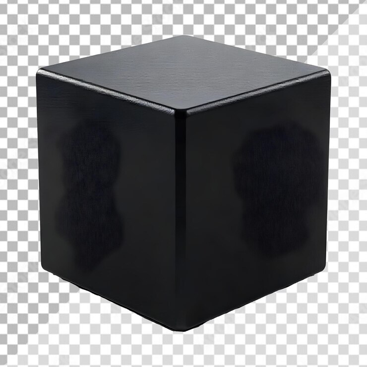 PSD um cubo elegante em um fundo transparente isolado