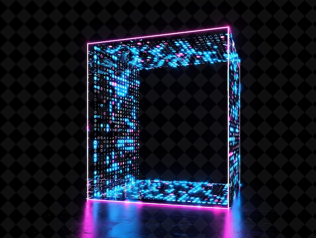 PSD um cubo feito de leds e leds