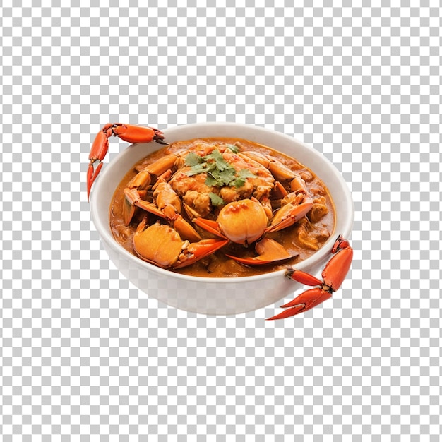 Um delicioso Caranguejo Crab curry nele