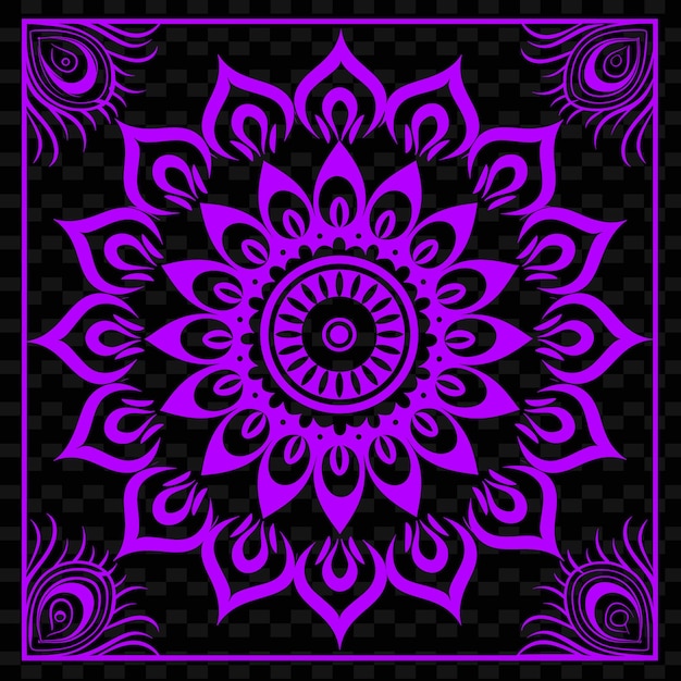 PSD um desenho colorido com uma flor roxa e um fundo roxo