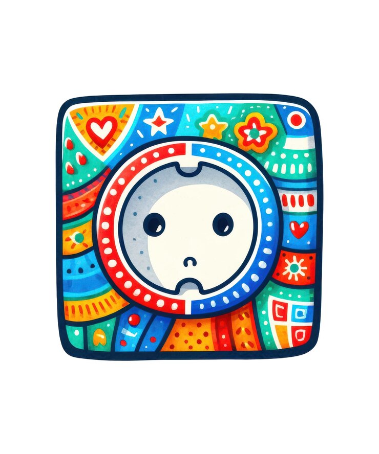 PSD um desenho colorido para um logotipo de um jogo de computador