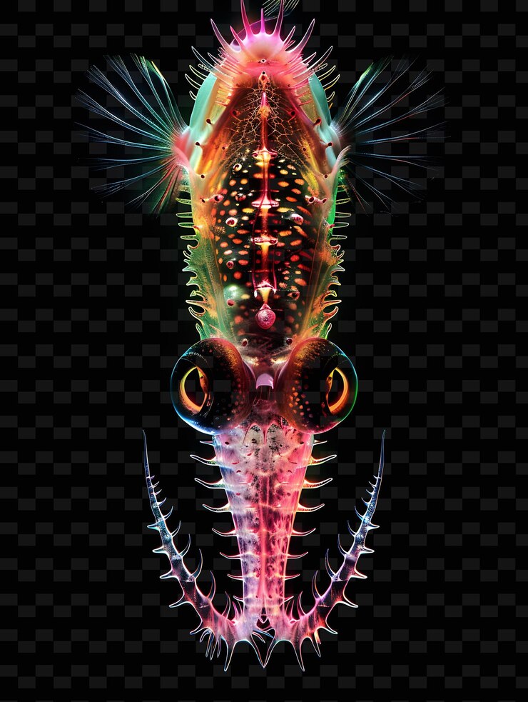 PSD um desenho de um lagarto com a palavra polvo nele