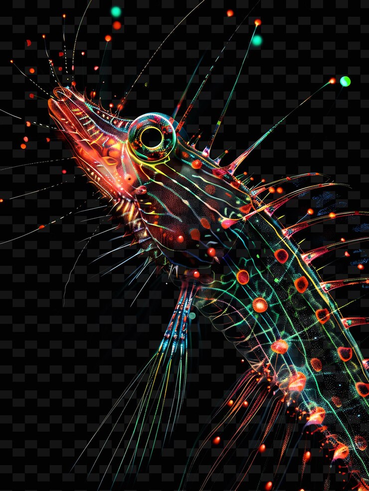 PSD um desenho de um peixe com os números 2 e 3 nele
