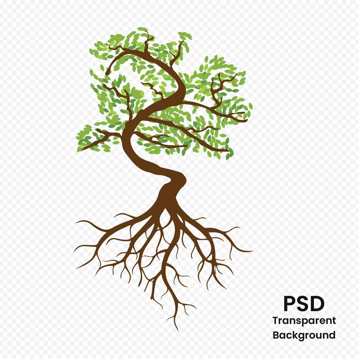 PSD um desenho de uma árvore com as palavras verizo sobre ele