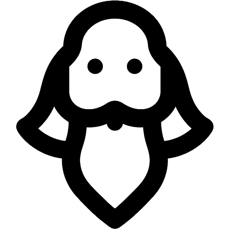 PSD um desenho de uma barba com um bigode e uma barba