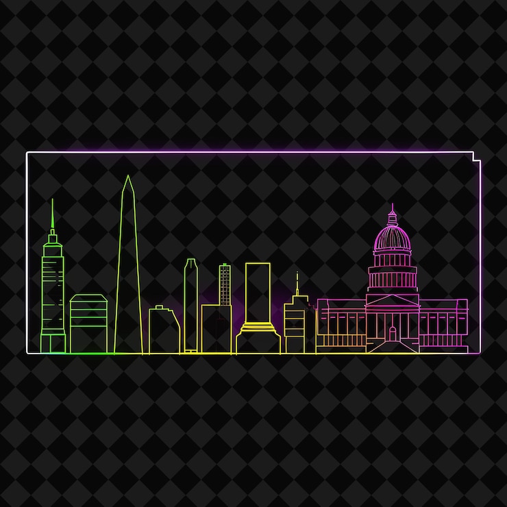 PSD um desenho de uma cidade com uma cidade no fundo