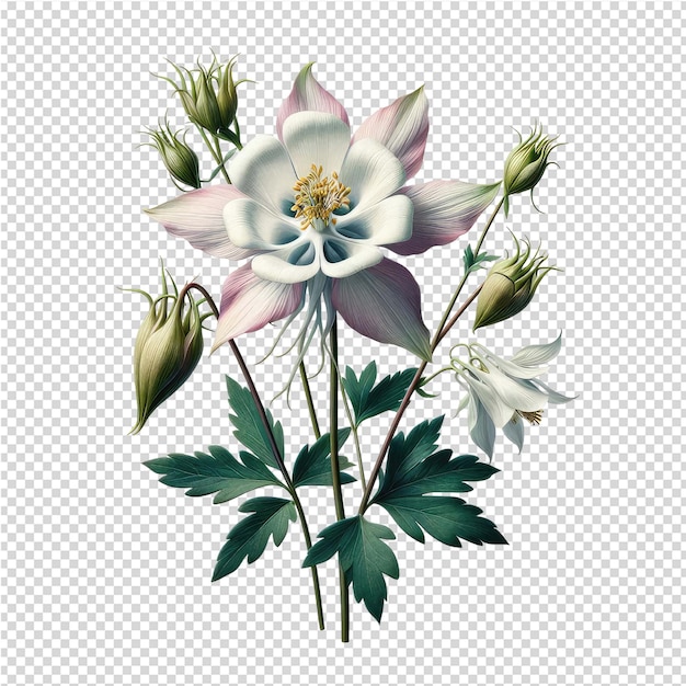 PSD um desenho de uma flor com a palavra 