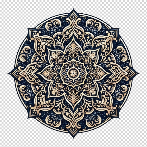 PSD um desenho de uma mandala que é feito à mão