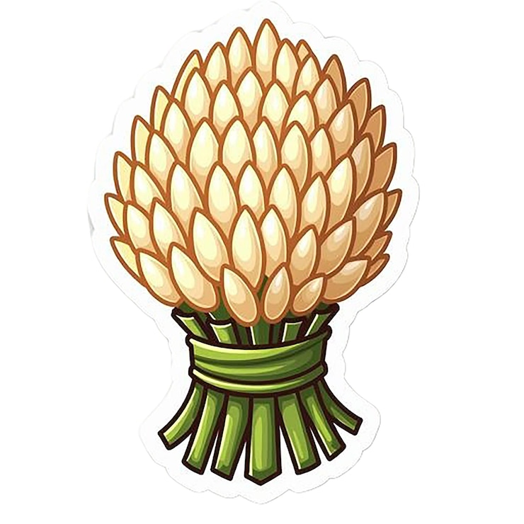 PSD um desenho de uma planta com uma fita verde ao redor dela